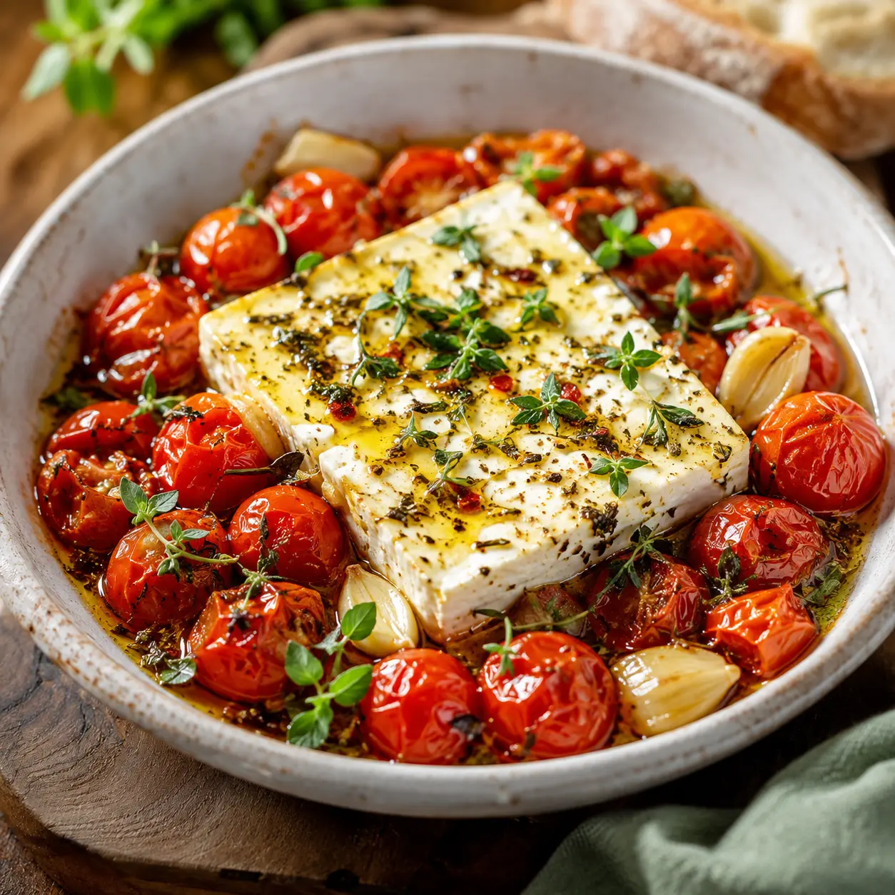 Feta mit Tomaten